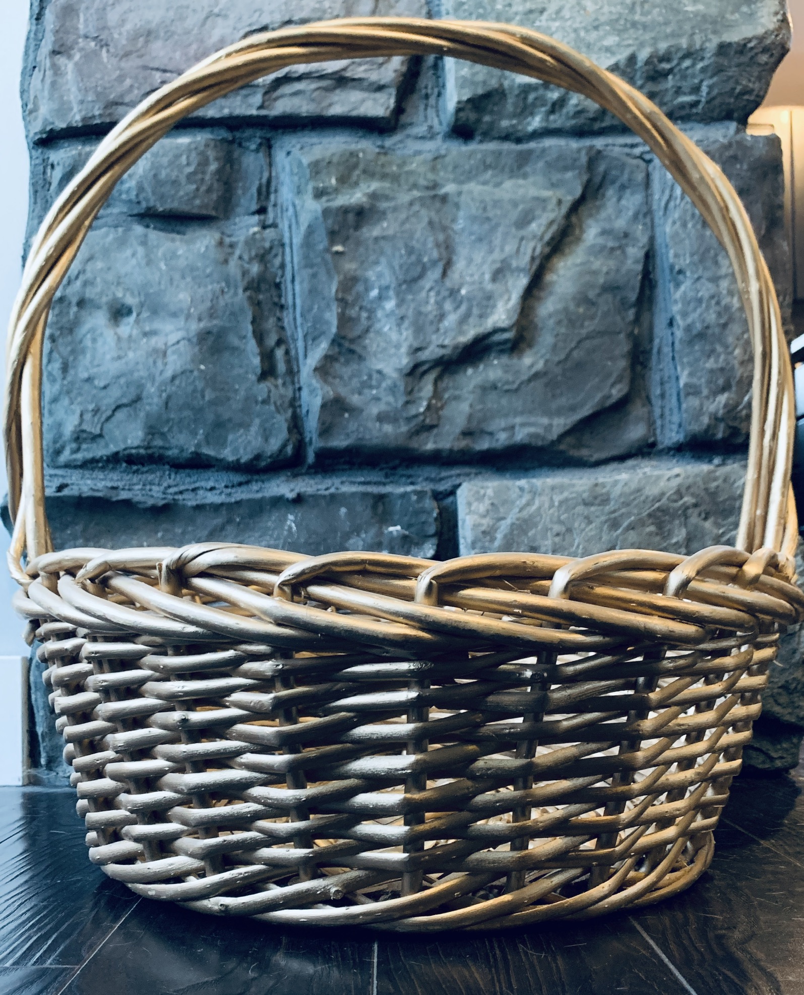 Large Gold Basket