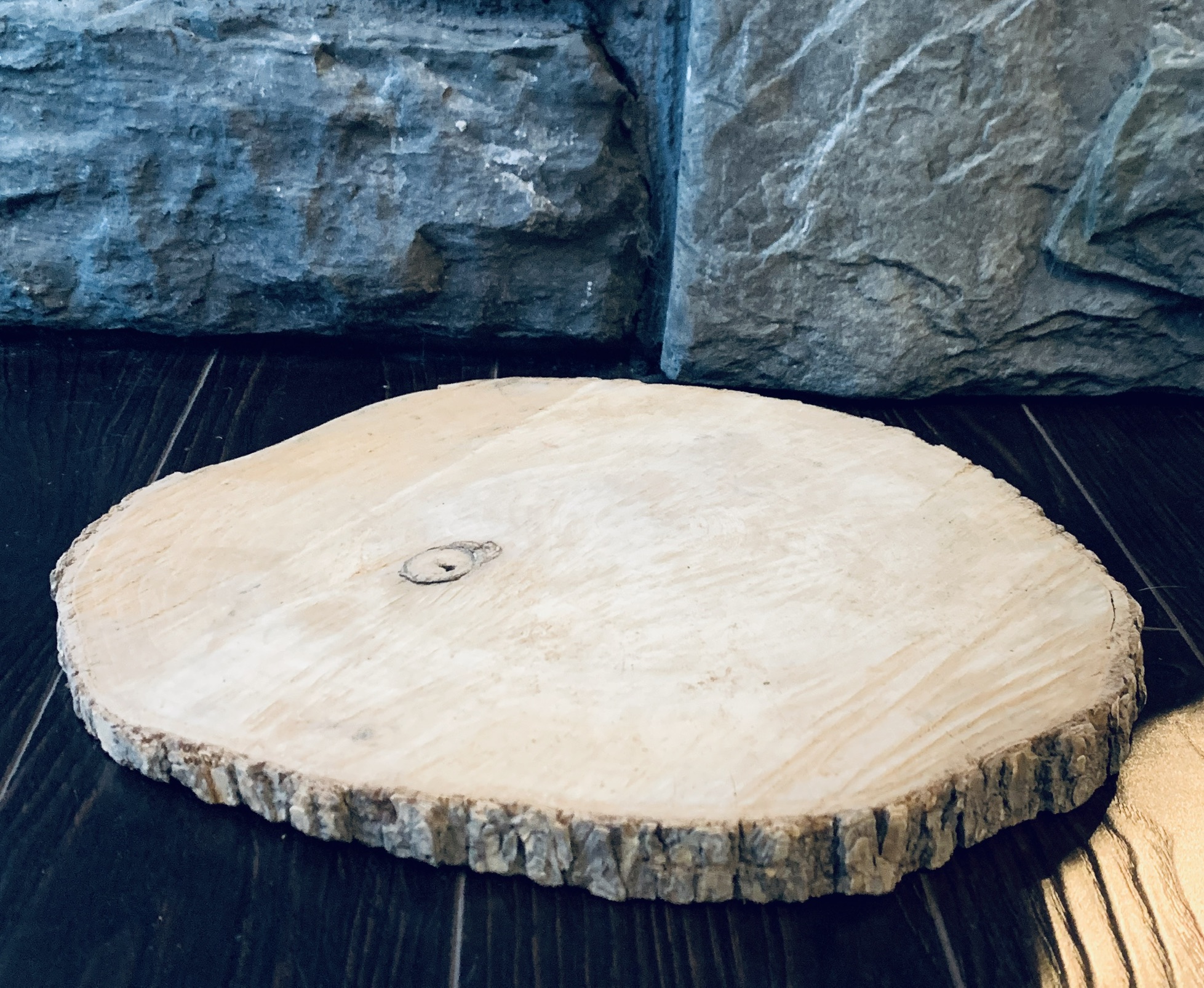 Wood Slab Centerpiece 2
